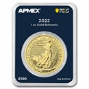 2022 GB 1 oz Gold Britannia (MintDirect® Premier + PCGS FS®)