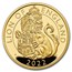 2022 GB 1 oz Gold Royal Tudor Beasts Lion of England Pf (Box/COA)