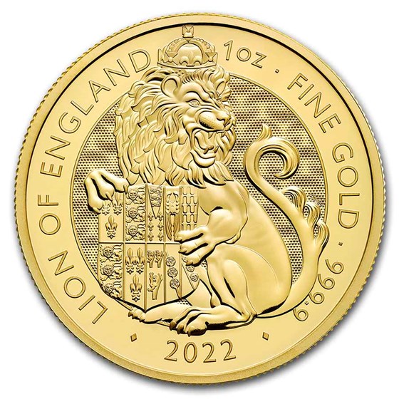 2022 GB 1 oz Gold The Royal Tudor Beasts The Lion of England 2022 GB 1 oz Gold The Royal Tudor Beasts The Lion of England
