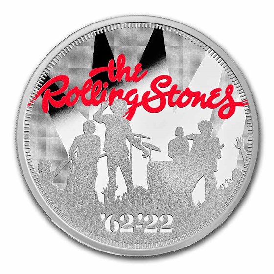 2022 GB 1 oz Silver Colorized £2 PF Music Legends: Rolling Stones 2022 GB 1 oz Silver Colorized £2 PF Music Legends: Rolling Stones