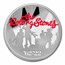 2022 GB 1 oz Silver Colorized £2 PF Music Legends: Rolling Stones