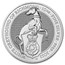 2022 GB 10 oz Silver Queen's Beasts The White Greyhound BU