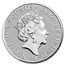 2022 GB 2 oz Silver Royal Tudor Beasts The Lion of England