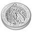2022 GB 2 oz Silver Royal Tudor Beasts The Lion of England