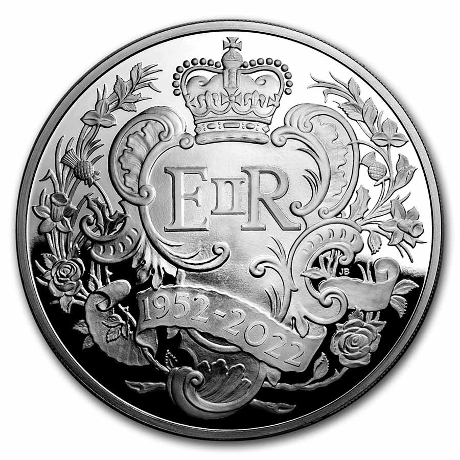 2022 GB 5 oz Proof Silver The Platinum Jubilee of The Queen