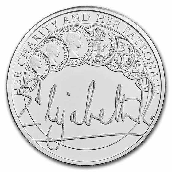 2022 GB £5 The Queen's Reign Charity & Patronage BU (in Card) 2022 GB £5 The Queen's Reign Charity & Patronage BU (in Card)