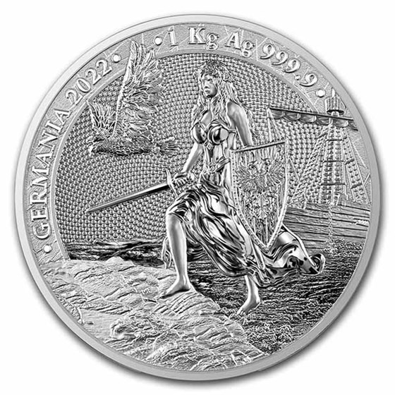 2022 Germania 1 Kilo Silver Round BU 2022 Germania 1 Kilo Silver Round BU