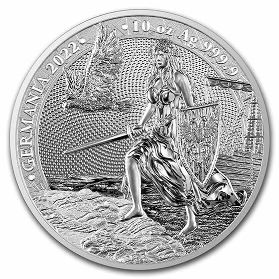 2022 Germania 10 oz Silver Round BU 2022 Germania 10 oz Silver Round BU