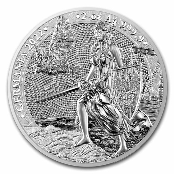 2022 Germania 2 oz Silver Round BU 2022 Germania 2 oz Silver Round BU