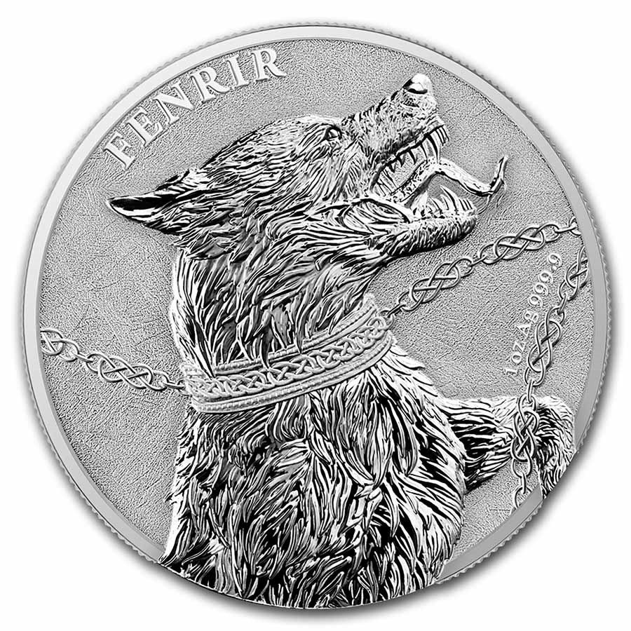 2022 Germania Beasts 1 oz Silver BU - Fenrir