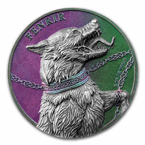 2022 Germania Beasts 2 oz Silver BU (Fenrir, Ultra High Relief) 2022 Germania Beasts 2 oz Silver BU (Fenrir, Ultra High Relief)