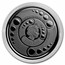 2022 Ghana 1 oz Silver 5 Cedi Space Alien Colorized Black Rhodium
