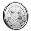 2022 Ghana 1 oz Silver 5 Cedis Space Alien Colorized Proof