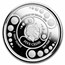 2022 Ghana 1 oz Silver 5 Cedis Space Alien Colorized Proof