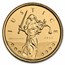 2022 Gibraltar 1/10 oz Gold Lady Justice BU