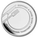 2022 Giving Tuesday Fight Hunger Together 1 oz Silver Round