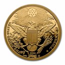 2022 Gold €50 Dates of Humanity Proof: Independence of the USA