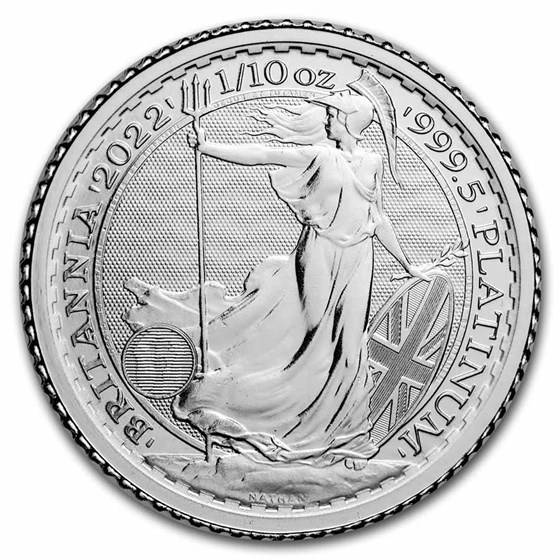 2022 Great Britain 1/10 oz Platinum Britannia BU 2022 Great Britain 1/10 oz Platinum Britannia BU