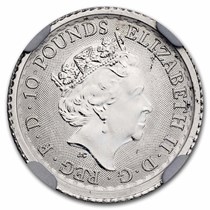 NGC MS69DPL 2022 チューダービースト イングランドのライオン 2022 Great Britain 1/10 oz Platinum Britannia MS-69 NGC