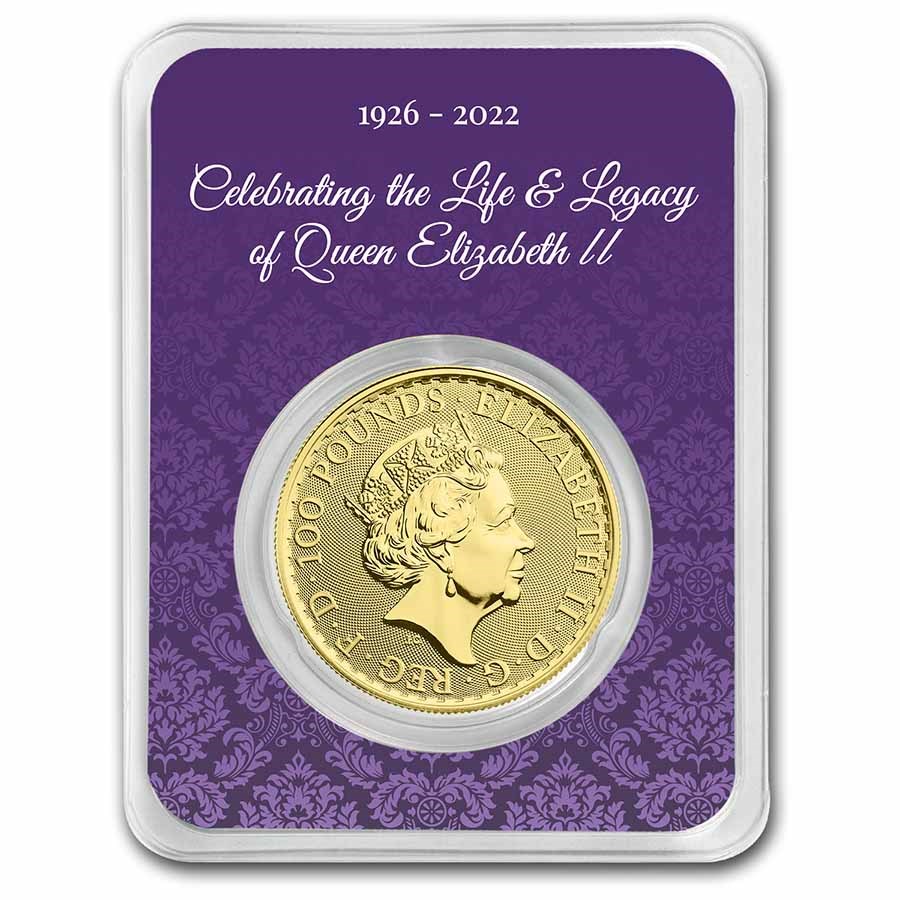 2022 Great Britain 1 oz Gold Britannia BU (In Memorial TEP)