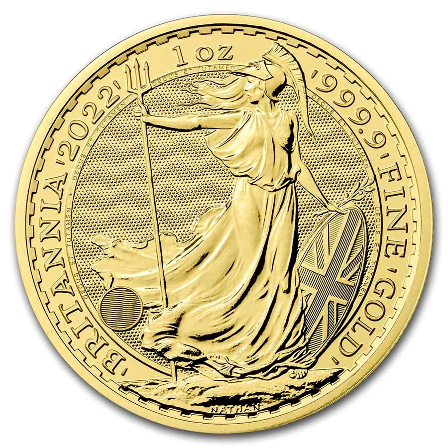 2022 Great Britain 1 oz Gold Britannia BU
