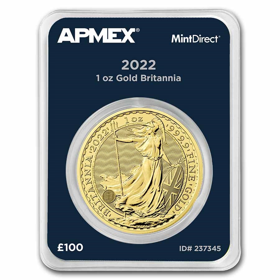 2022 Great Britain 1 oz Gold Britannia (MintDirect® Single)