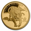 2022 Great Britain 1 oz Gold Year of the Tiger Proof (Box & COA)