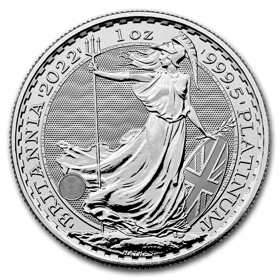 2022 Great Britain 1 oz Platinum Britannia BU