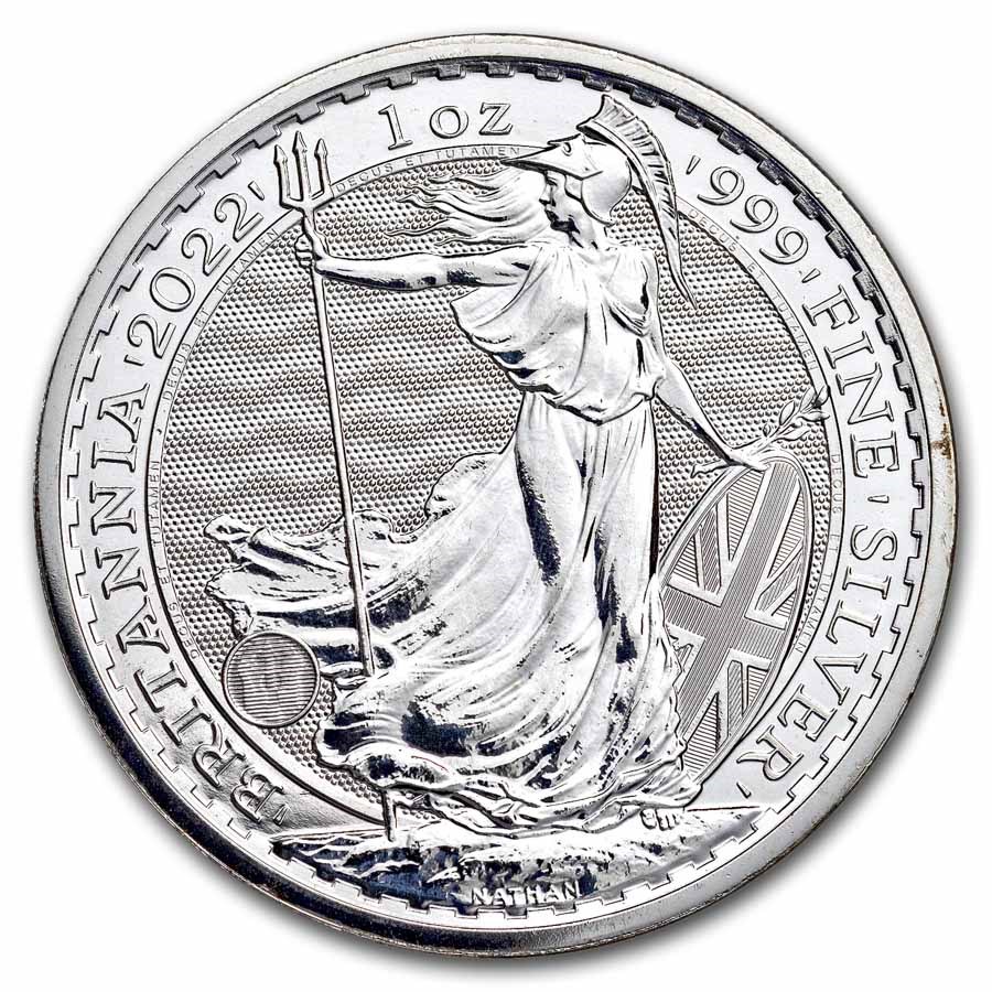Buy 2022 1 oz Silver Britannia Brilliant Uncirculated APMEX