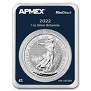 2022 Great Britain 1 oz Silver Britannia (MintDirect® Single)