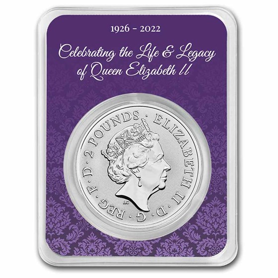 2022 Great Britain 1 oz Silver The Royal Arms BU (Memorial TEP) 2022 Great Britain 1 oz Silver The Royal Arms BU (Memorial TEP)