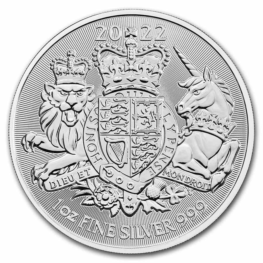 2022 Great Britain 1 oz Silver The Royal Arms BU