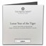 2022 Great Britain 1 oz Silver Year of the Tiger Prf (Box & COA)