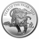 2022 Great Britain 1 oz Silver Year of the Tiger Prf (Box & COA)