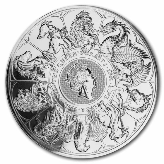 2022 Great Britain 10 oz Silver Queen's Beasts Collector Coin 2022 Great Britain 10 oz Silver Queen's Beasts Collector Coin