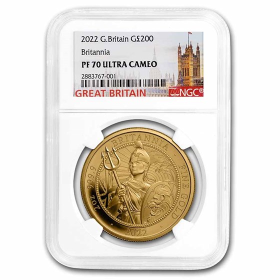 2022 Great Britain 2 oz Gold Proof Britannia NGC PF-70 UC 2022 Great Britain 2 oz Gold Proof Britannia NGC PF-70 UC