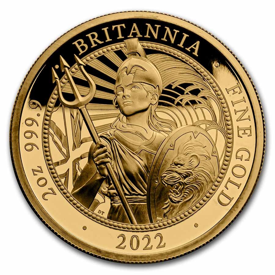 2022 Great Britain 2 oz Gold Proof Britannia