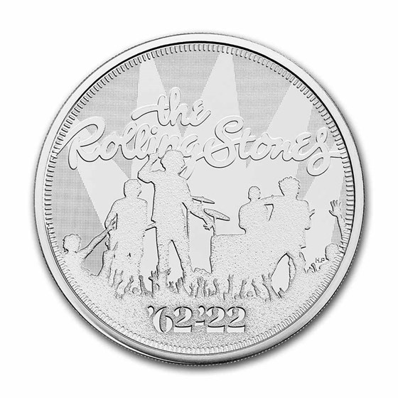 2022 Great Britain £5 Music Legends: The Rolling Stones BU