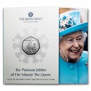 2022 Great Britain 50p The Platinum Jubilee of The Queen BU