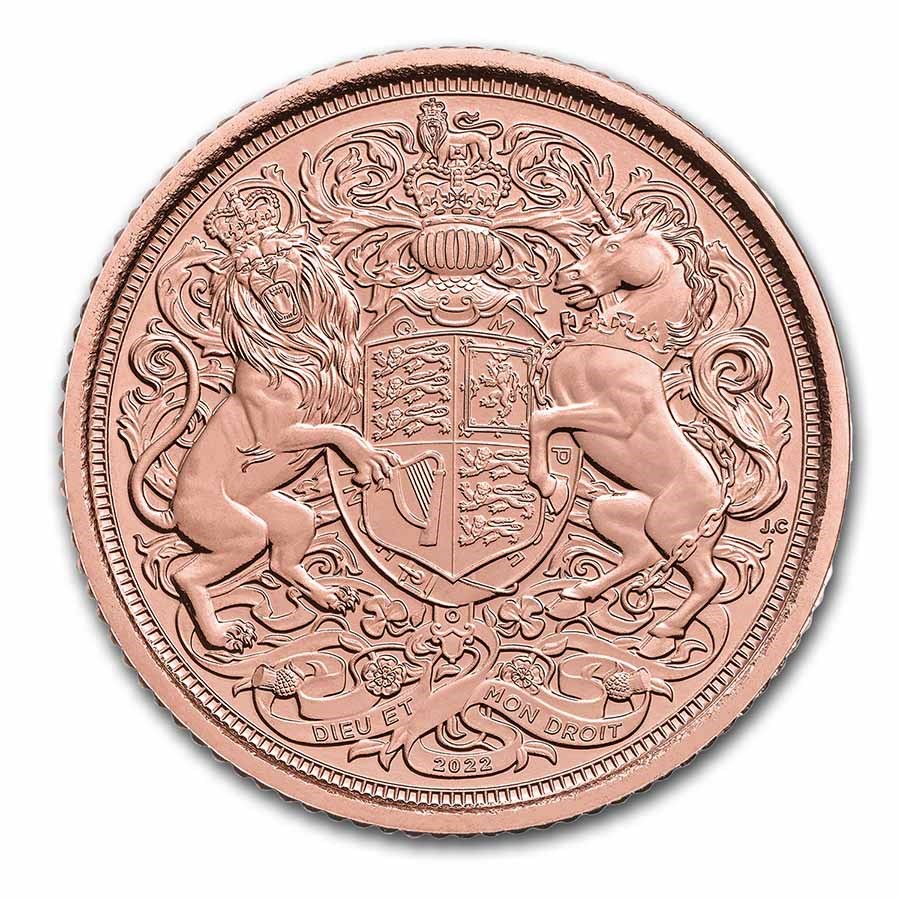 2022 Great Britain Gold 1/2 Memorial Sovereign BU (King)