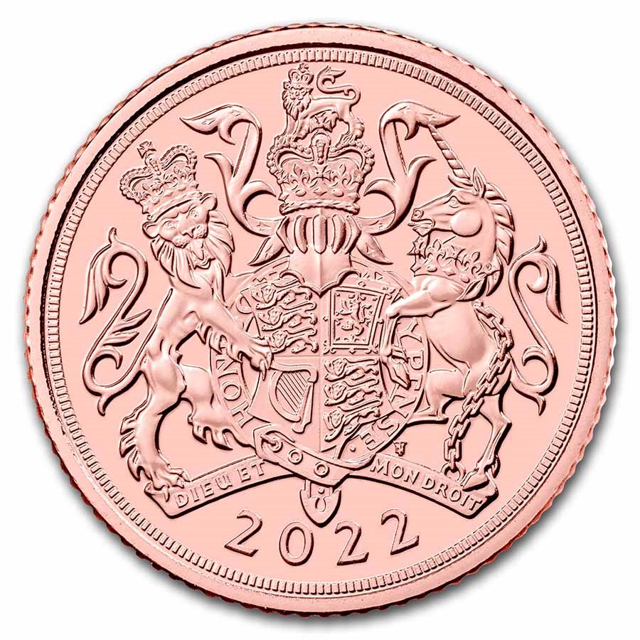 2022 Great Britain Gold 1/2 Sovereign BU