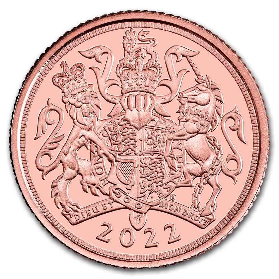 2022 Great Britain Gold 1/4 Sovereign BU