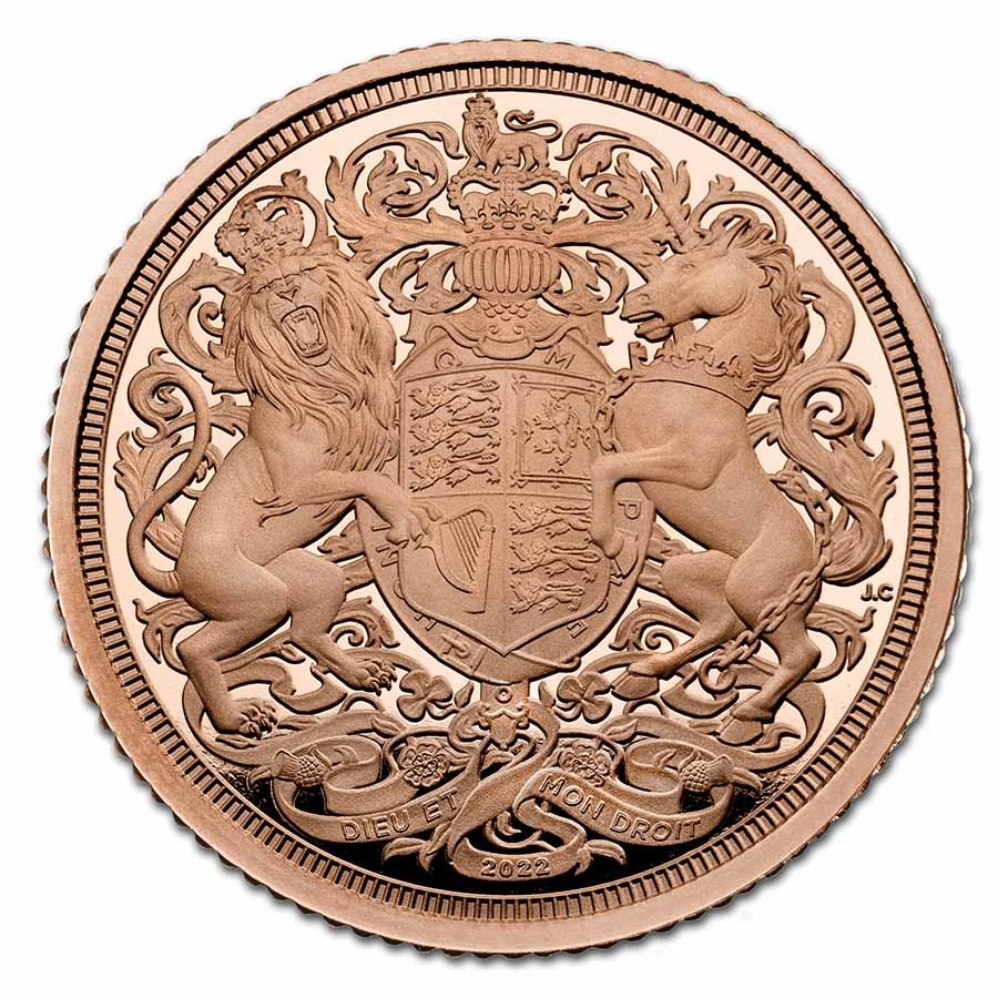 2022 Great Britain Gold Memorial Half-Sovereign PF (w/Box & COA)