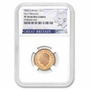 2022 Great Britain Gold Memorial Sovereign Charles PF-70 NGC