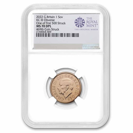 2022 Great Britain Gold Sovereign MS-70 DPL NGC (First 500 Strck)