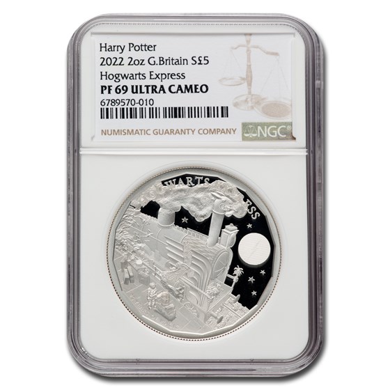 2022 Great Britain Hogwarts £5 Silver PF-69 UAM NGC 2022 Great Britain Hogwarts £5 Silver PF-69 UAM NGC