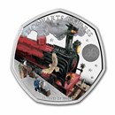 2022 Great Britain Hogwarts 50p Colorized Silver Proof Coin