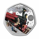 2022 Great Britain Hogwarts 50p Colorized Silver Proof Coin