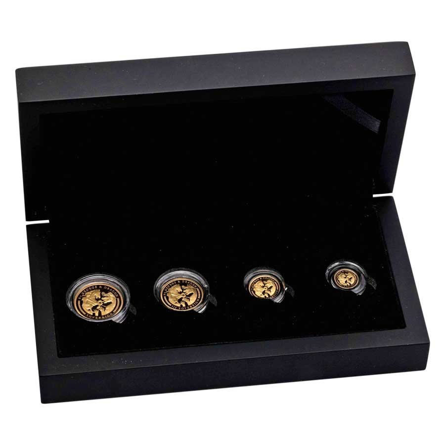 2022 Isle of Ascension King George VI Gold Sovereign 4-Coin Set