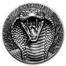 2022 Ivory Coast 5 oz Antique Silver Big Five Asia: King Cobra